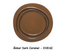 Costa Nova - Âmbar Round Plate Dark Caramel 